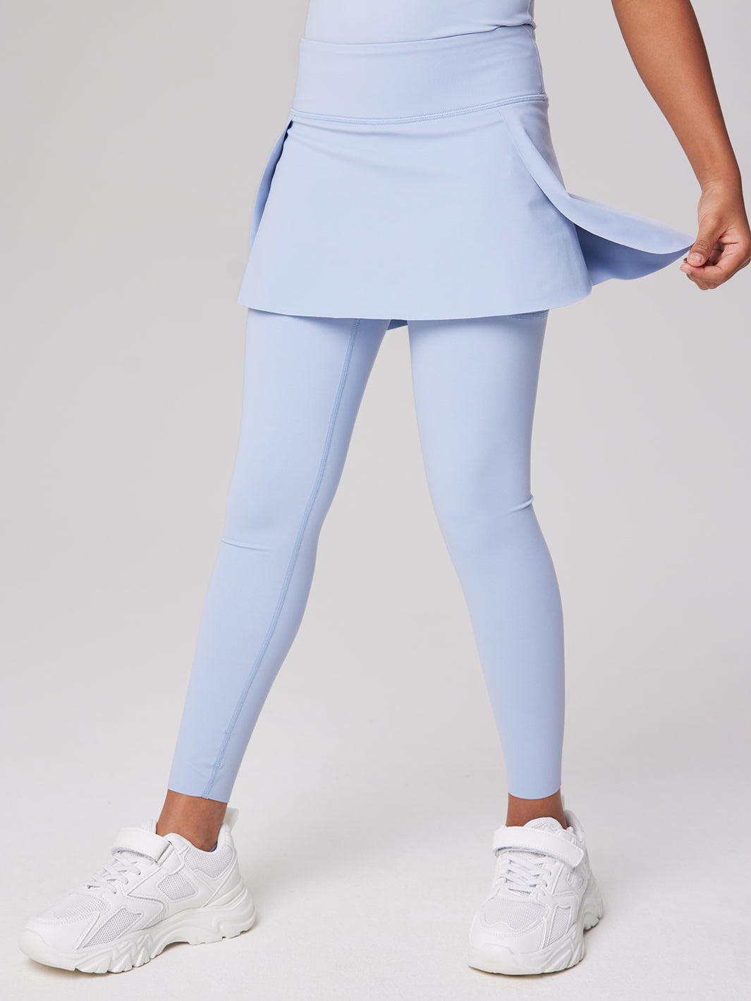 OUANDME Girls Ruffle Skirt Leggings